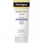 Neutrogena Sheer Zinc Dry Touch Spf#50 Sunscreen 3 Ounce (88ml)