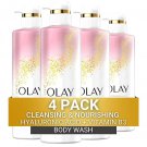 Olay Cleansing & Nourishing Body Wash for women with Hyaluronic Acid & Vitamin B3 pack of 4