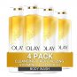 Olay Cleansing & Revitalizing Body Wash for Women with Vitamin C & Vitamin B3 (pack of 4)
