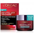 L'Oreal Paris Revitalift Triple Power Anti-Aging Face Moisturizer, Fragrance Free,