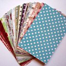 paper scrap pack - Asparagus collection from MME - 4 x 6 inches paper - set of 60