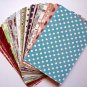 paper scrap pack - Asparagus collection from MME - 4 x 6 inches paper - set of 60