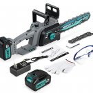 New 12” Chainsaw, 2 Batteries 2 Chains & Safety Gear.