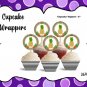 Pineapple Cupcake  Wrappers & Toppers Instant Download 2670