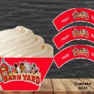 Barnyard Happy Birthday  Cupcake Wrappers Instant Download 0020