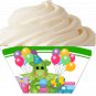 Daniel Birthday Number Cupcake Wrappers & Toppers Instant Download 0042