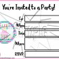 Happy Birthday Invitation Instant Download 1650