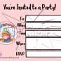 Happy Birthday Invitation Instant Download 1658
