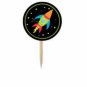Out of this World Happy Birthday  Cupcake Wrappers & Toppers Instant Download 0070