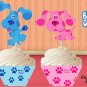 Blues Clues Cupcake Wrappers & Toppers Instant Download 1688