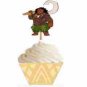 Moana Tan 2 Tribal Cupcake Wrappers & Toppers Instant Download 1637