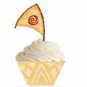Moana Tan 2 Tribal Cupcake Wrappers & Toppers Instant Download 1637