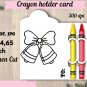 Christmas Ball Crayon Holder Color Coloring Card 2786