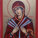 The Sevenfold Suffering of the Most Holy Mother of God, Hand-painted Icon, 6"x9" (15x23 cm)