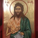 St. John the Baptist, Hand-painted Icon, 8.5"x11.5" (21x30 cm)