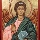 Archangel Raphael, Hand-painted Icon, 6"x9" (15x23 cm)