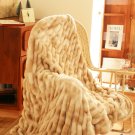 SOGA 150x200cm Throw Blanket Camel Brown Double Layer Rabbit Fur Cozy Comfort with Stylish Decor SOGA 150x200cm Throw Blanket Camel Brown Double Layer Rabbit Fur Cozy Comfort with Stylish Decor