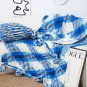 SOGA 90x200cm Throw Blanket Blue Deep Sea Gradient Dyed Art Stylish
