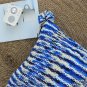 SOGA 45cm Throw Pillow Deep Sea Blue Gradient Dyed Decorative Soft Square