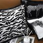SOGA 45cm Black and White Luxury Cushion Light Mottled Texture