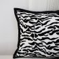 SOGA 45cm Black and White Luxury Cushion Light Mottled Texture