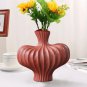 SOGA 25X24cm Ornament Matte Red Small Vases Countertop Decoration