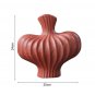 SOGA 25X24cm Ornament Matte Red Small Vases Countertop Decoration
