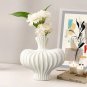 SOGA 25X24cm Ornament Small Matte White Vases Countertop Decoration