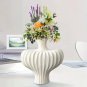 SOGA 28X30cm Ornament Large Matte White Vases Countertop Decoration