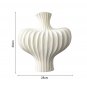 SOGA 28X30cm Ornament Large Matte White Vases Countertop Decoration