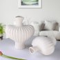 SOGA 28X30cm Ornament Large Matte White Vases Countertop Decoration