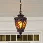 SOGA 48cm Vintage Aluminum Glass Lamp Lantern Chandelier for Home Decor