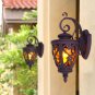 SOGA 57cm Vintage Outdoor Wall Lantern Antique Bronze Sconce