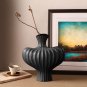 SOGA 28X30cm Ornament Large Matte Black Vases Countertop Decoration