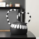 SOGA 26.5x17cm Ornament Vase with Polka Dot Handicraft Decorations