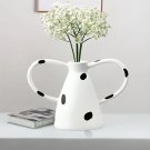 SOGA 23.5x11cm Ornament Vase with Polka Dot Handicraft Decorations SOGA 23.5x11cm Ornament Vase with Polka Dot Handicraft Decorations