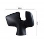 SOGA 44x35cm Ornament Modern Black Abstract Ceramic Vase