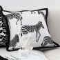 SOGA 45cm Black and White Light Luxury Zebra Cushion Decorative