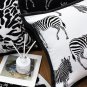 SOGA 45cm Black and White Light Luxury Zebra Cushion Decorative