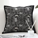 SOGA 45cm Throw Pillow Black Cat Paradise Wide Border Decorative Cushion SOGA 45cm Throw Pillow Black Cat Paradise Wide Border Decorative Cushion