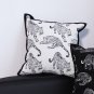 SOGA 45cm Throw Pillow White & Black Leopard Light Luxury Decorative Cushion