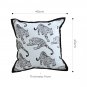 SOGA 45cm Throw Pillow White & Black Leopard Light Luxury Decorative Cushion