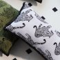 SOGA 30cm Throw Pillow White Leopard Light Luxury Lumbar Decorative Cushion