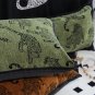 SOGA 40cm Throw Pillow Green Leopard Square Retro Decorative Cushion