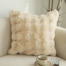 SOGA 50cm Throw Pillow Light Camel Color with Rabbit Square Cushion