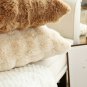 SOGA 50cm Throw Pillow Light Camel Color with Rabbit Square Cushion