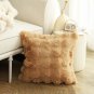 SOGA 50cm Throw Pillow Coffee with Rabbit Square Cushion