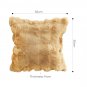 SOGA 50cm Throw Pillow Coffee with Rabbit Square Cushion