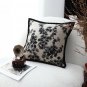 SOGA 45cm Throw Pillow Black and White Wide Border Square Pillow Stylish Decorative Cushion