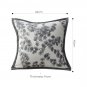 SOGA 45cm Throw Pillow Black and White Wide Border with Branch and Pine